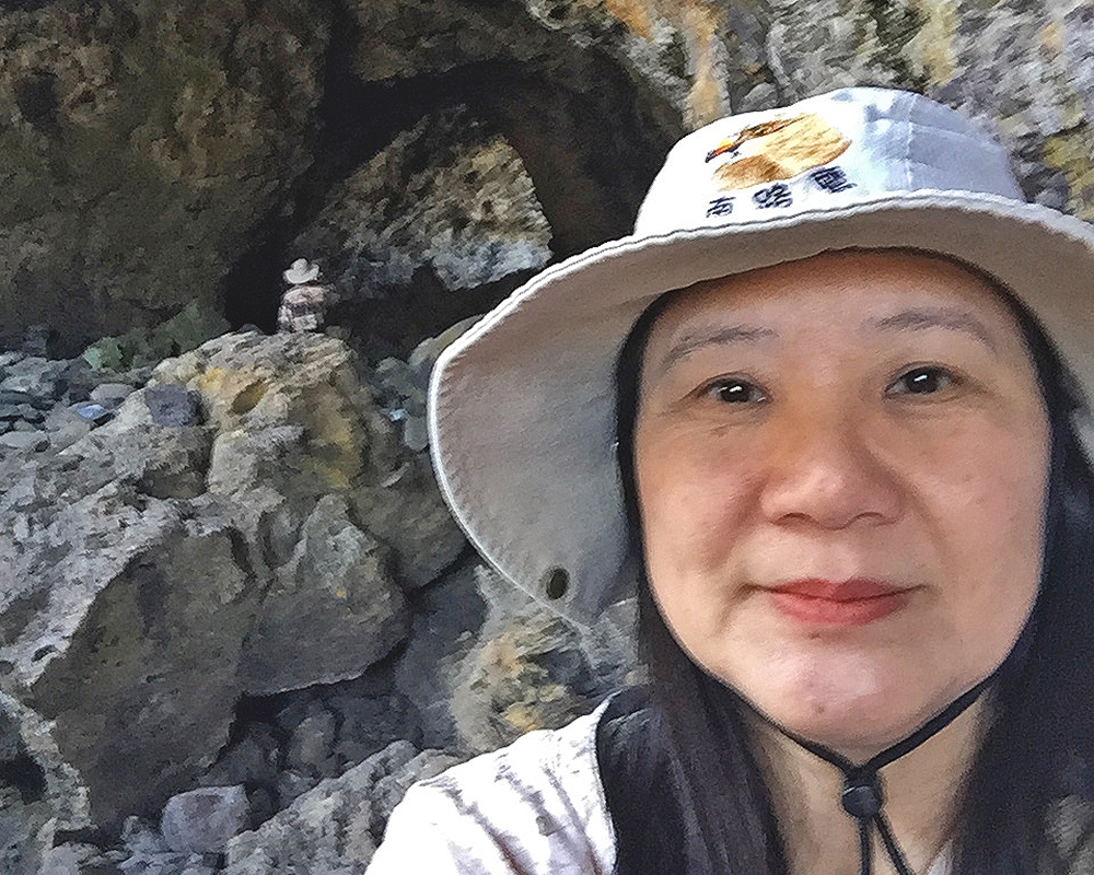 Jeri in Lava Tube 