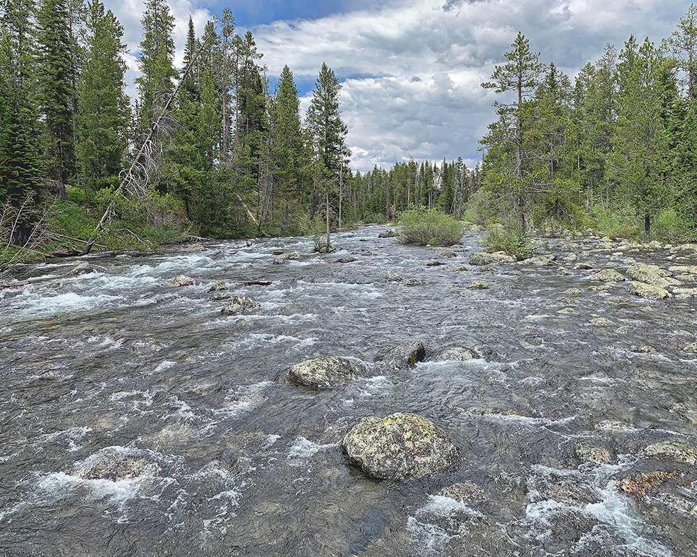 Leigh Lake flowing into String 