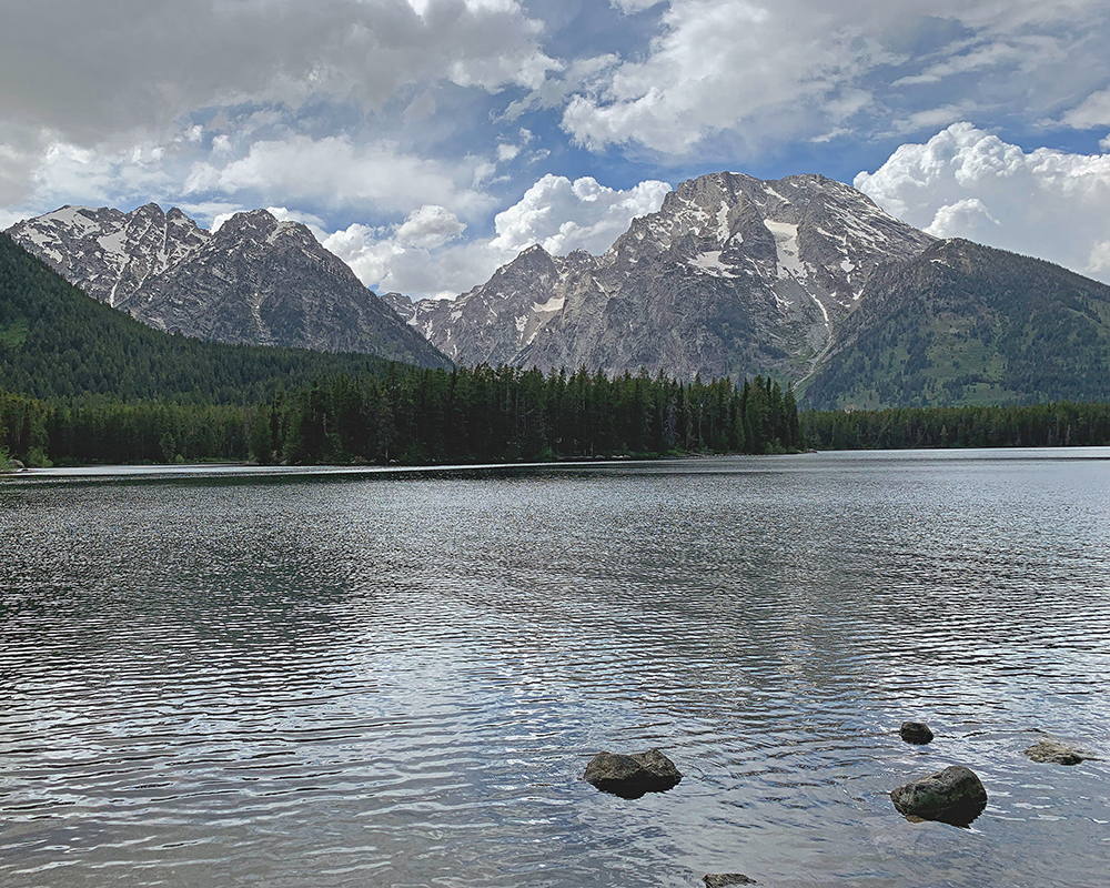 Mt Moran above Leigh Lake 