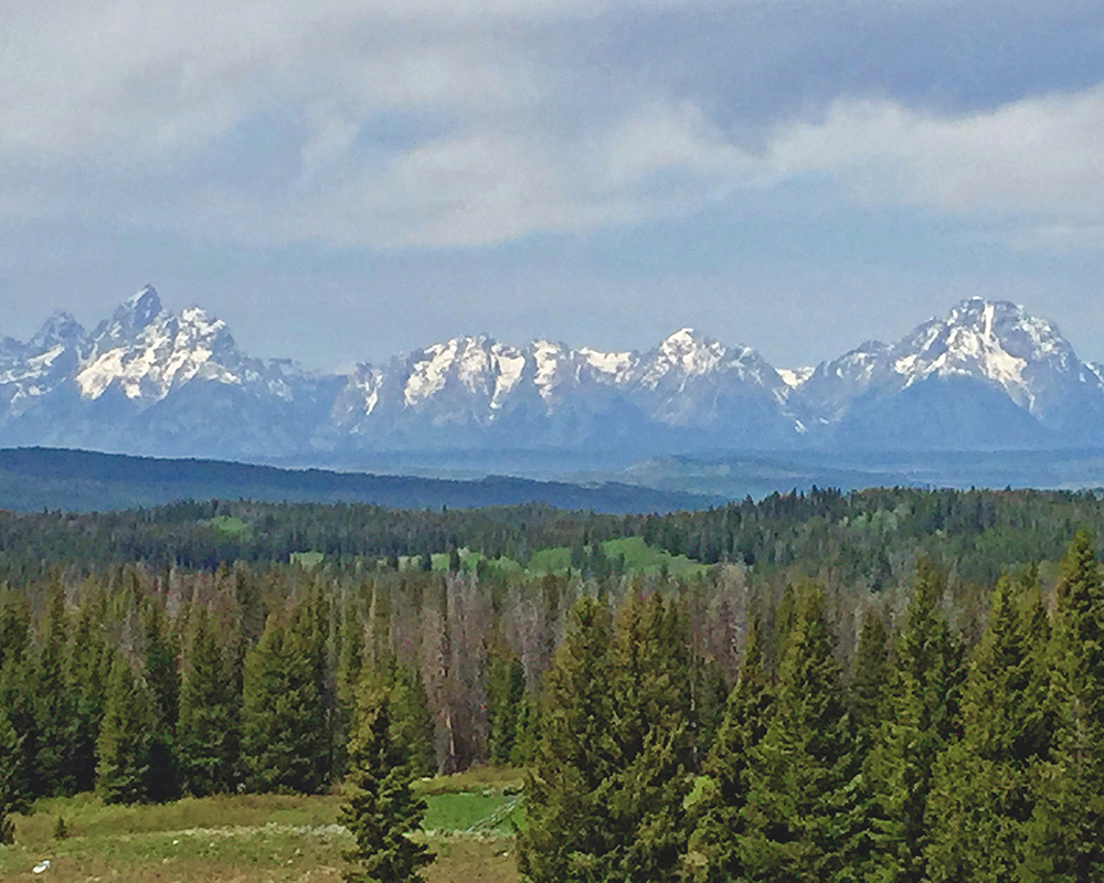 Teton Range rest area Togwotee Lodge 