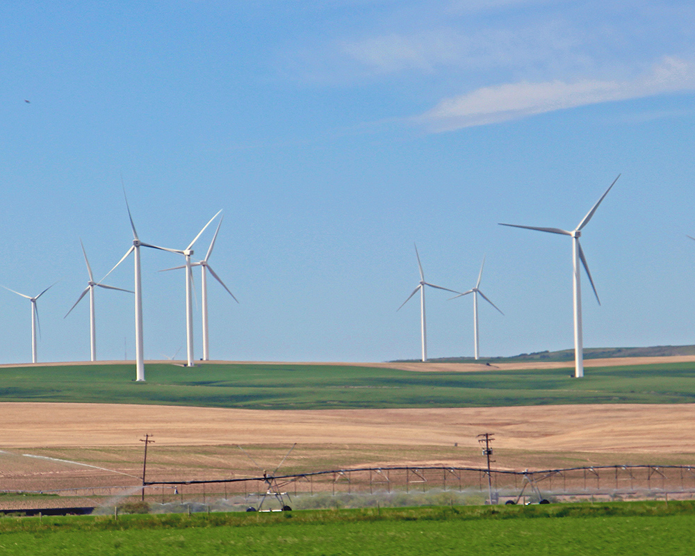 Wind Farm East of Idaho Falls 