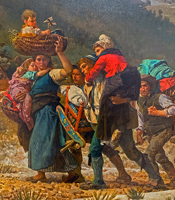 Vosges Peasants fleeing a German invasion in 1814