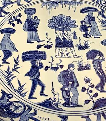 Porcelain plate (The Journey)