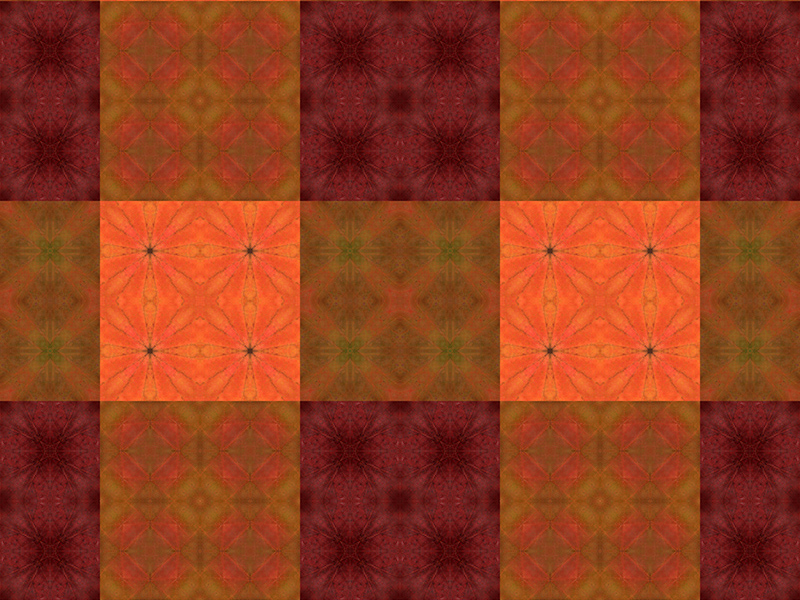 Many red colors in this pattern
