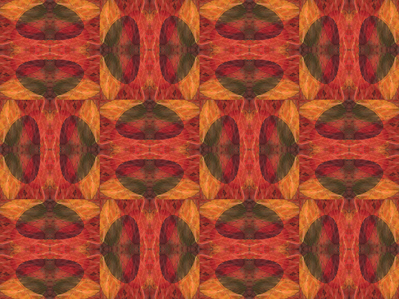 Many red colors in this pattern
