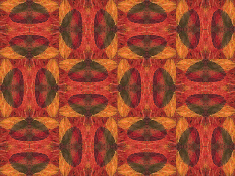 Many red colors in this pattern