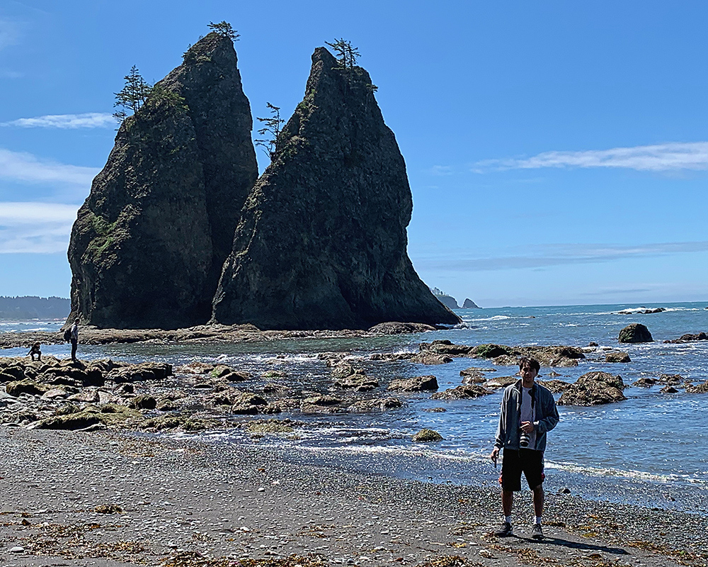 A scene in the Newberry Volcanic Park south of Bend in Oregon