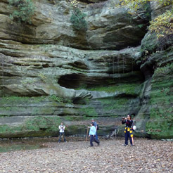 Starved Rock State Park scene of canyon