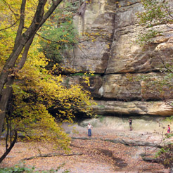 Starved Rock State Park scene of canyon