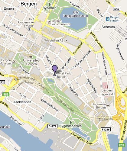 Bergen hotel location