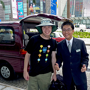 Sebastian and Victor at the Harbourview Hotel in Wan Chai