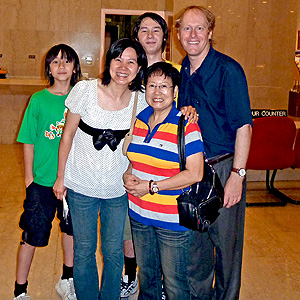 Hadley-Ives family with Chung's mom
