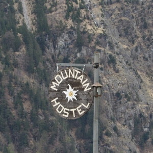 Shop sign in Grindelwald, Switzerland.