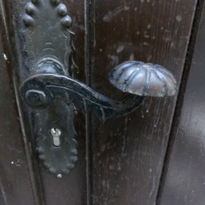 Mushroom pattern door handle-Salzburg, Austria