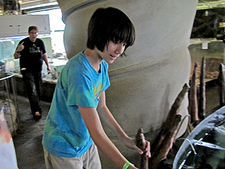 Arthur at the aquarium