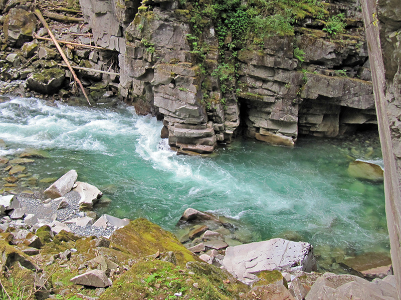 River flowing over rocks