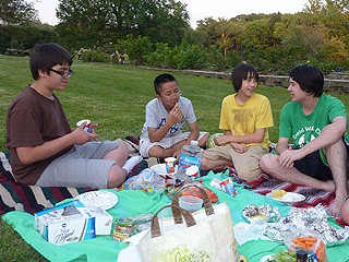 Picnic in Washington Park with the Alreds