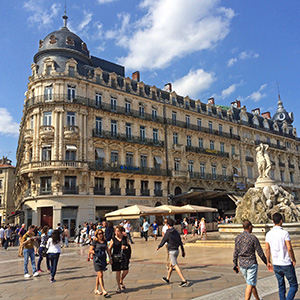 City tram-Montpellier, France. You won't see much of this in many other countries.