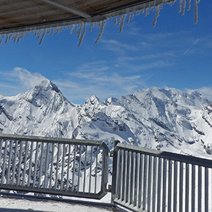 Swiss Alps from the Schlithorn observation deck