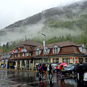 Interlaken Ost at the train station