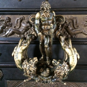 Door knocker in Frederiksborg Slot-Denmark