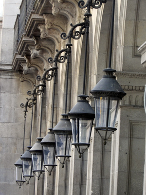 Lamp in Barcelona, Spain.