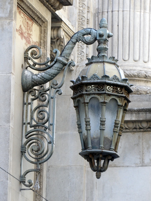 Lamp in Barcelona, Spain.