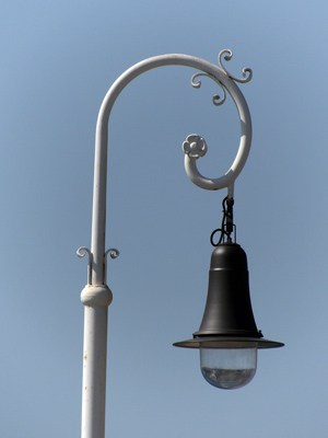 Lamp in Barcelona, Spain.