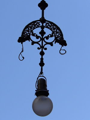 Lamp in Barcelona, Spain.