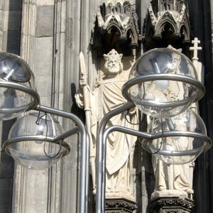 Lamps in Cologne, Germany.