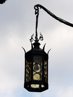 Lamp in Koenigsbourg castle, France.