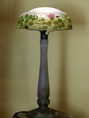 Lamp in the school of Nancy museum, France.