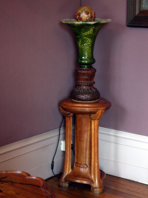 Lamp in the school of Nancy museum, France.