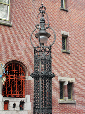 Lamp in Amsterdam, Netherlands.