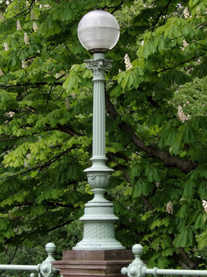 Lamp in Strasbourg, France.