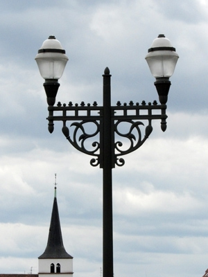 Lamp in Strasbourg, France.