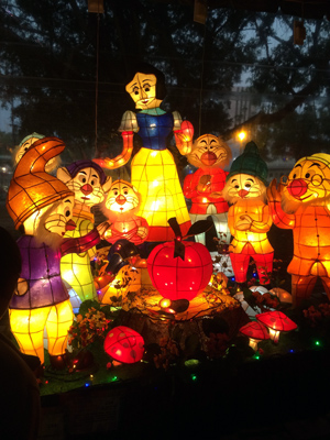 Snow white lantern in Kaohsiung, Taiwan.