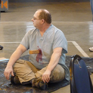 Inspecting an archery target