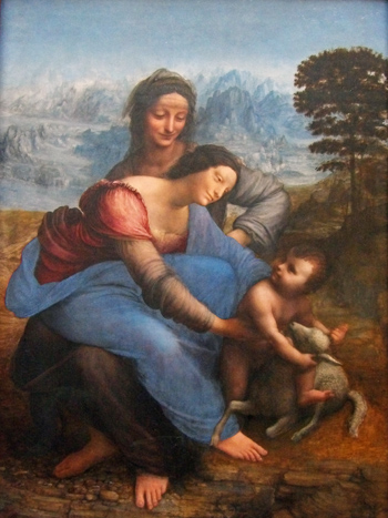 The Virgin and Child with St. Anne by Leonardo Da Vinci (Photo by Eric and Chun-Chih Hadley-Ives)