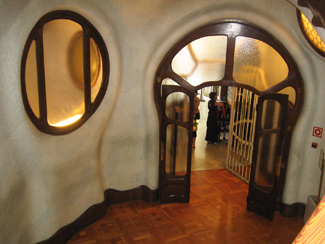 Casa Batllo windows and main entry door
