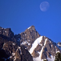 Moon over Mountains