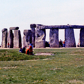 Stonehenge as seen from the indicator stone