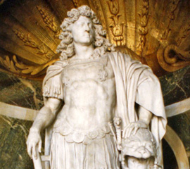 A statue of Louis XIV