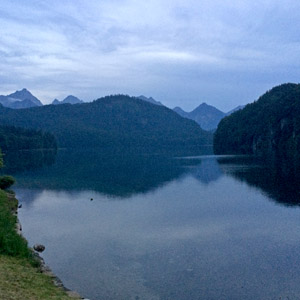 Night at the Alpsee near Hohenschwangau, Germany